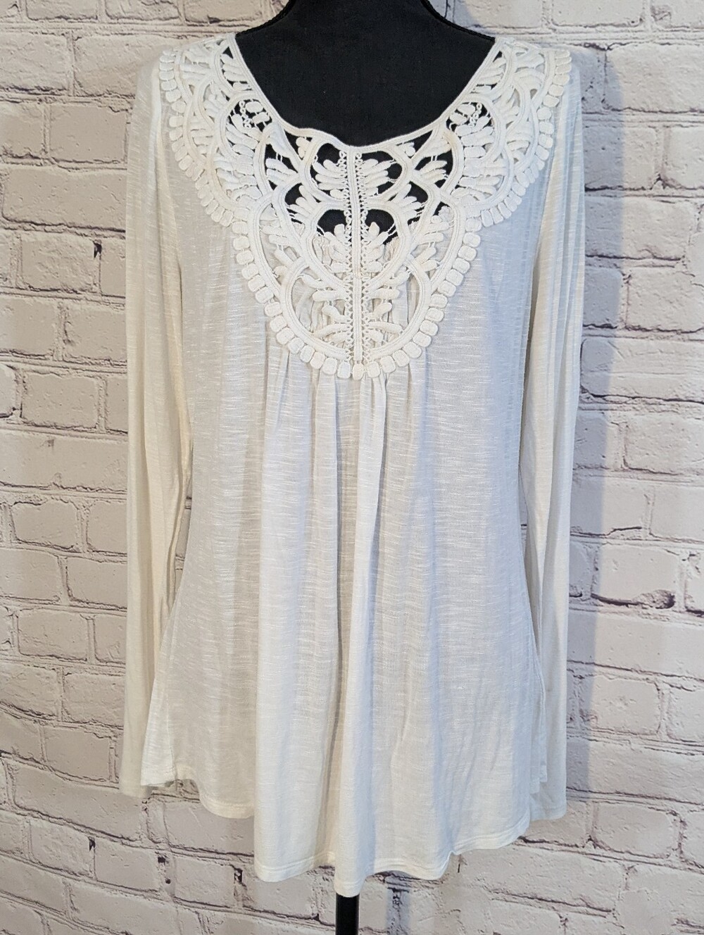 anthropologie | Meadow Rue • White Long Sleeve Shirt